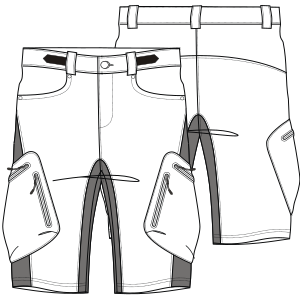 Fashion sewing patterns for MEN Shorts Bermudas 7234